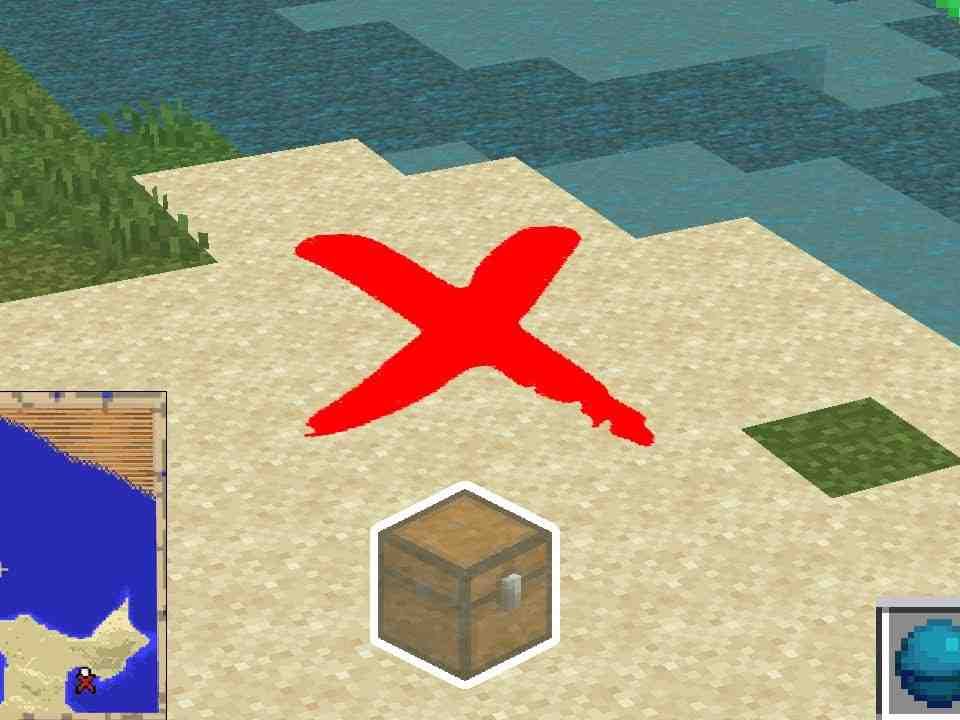 ¿Cómo se lee un mapa del tesoro en Minecraft?