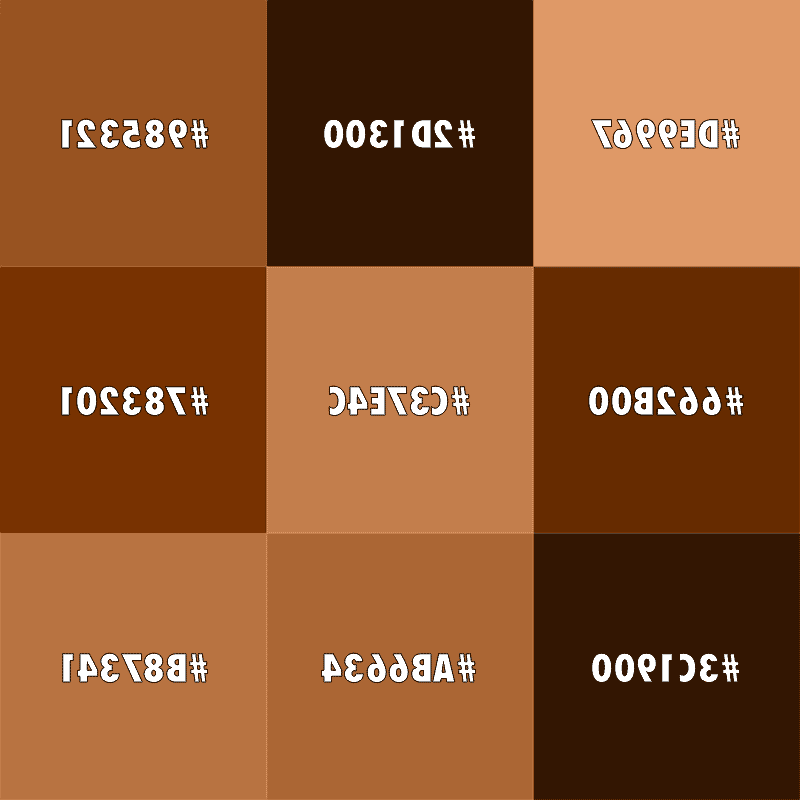 ¿Cómo se mira el color marrón?