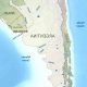 ¿Qué representa el mapa fisico de Argentina?