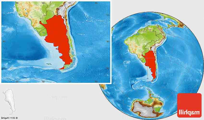 ¿Qué significan los colores en el mapa físico de Argentina?